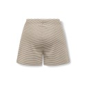 KIDS ONLY Pamia stribede shorts - Humus Thin White Stripes