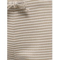KIDS ONLY Pamia stribede shorts - Humus Thin White Stripes