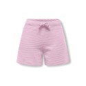 KIDS ONLY Pamia stribede shorts - Sweet Lilac Thin White Stripes