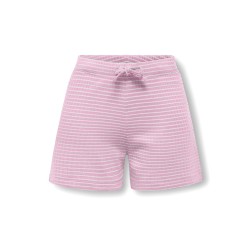 KIDS ONLY Pamia stribede shorts - Sweet Lilac Thin White Stripes