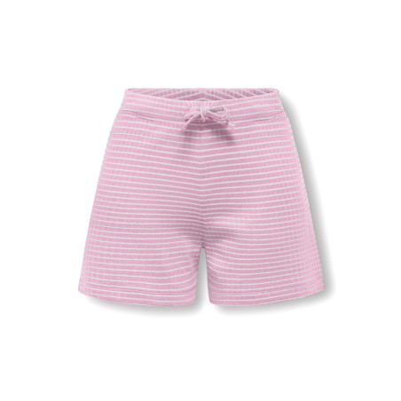 KIDS ONLY Pamia stribede shorts - Sweet Lilac Thin White Stripes