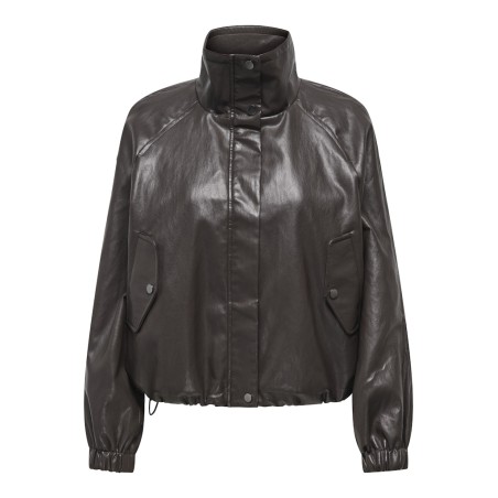 ONLY Mini Faux læder jakke - Raven