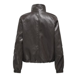 ONLY Mini Faux læder jakke - Raven