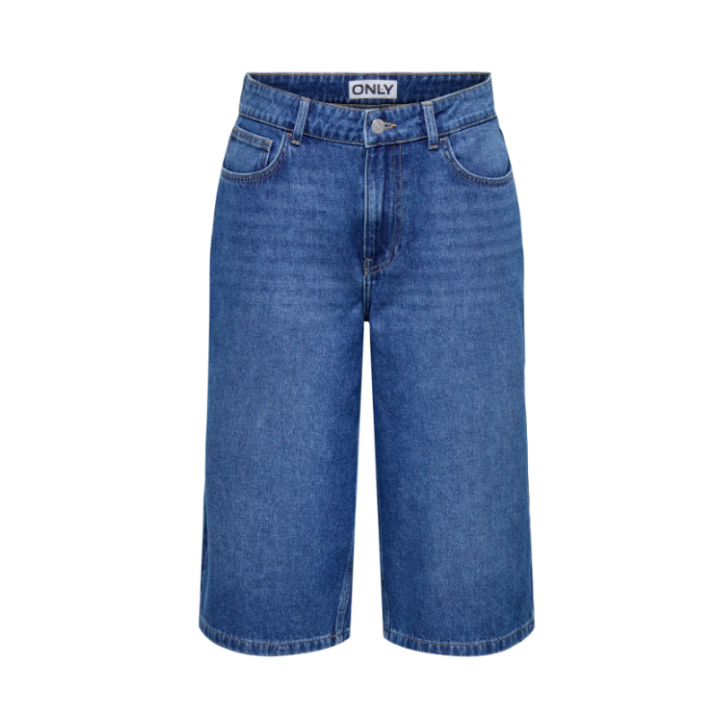 ONLY Maria baggy X-lange shorts - Medium Blue Denim