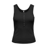 ONLY Simpel knap top - Sort