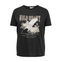 ONLY CARMAKOMA Lucy t-shirt - Black "Wild Heart Eagle"