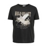 ONLY CARMAKOMA Lucy t-shirt - Black "Wild Heart"