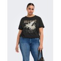 ONLY CARMAKOMA Lucy t-shirt - Black "Wild Heart Eagle"