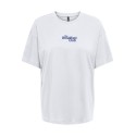 ONLY Vivvi kortærmet lovely t-shirt - Bright White Breakfast