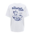 ONLY Vivvi kortærmet lovely t-shirt - Bright White Breakfast