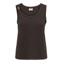 JDY Uffa S/L top - Chicory Coffee