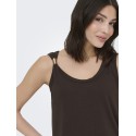JDY Uffa S/L top - Chicory Coffee
