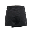 ONLY Lesly regular mellemhøj denim skort - Washed Black