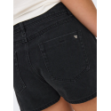 ONLY Lesly regular mellemhøj denim skort - Washed Black