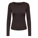 ONLY June langærmet t-shirt - Chocolate Torte