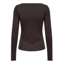 ONLY June langærmet t-shirt - Chocolate Torte