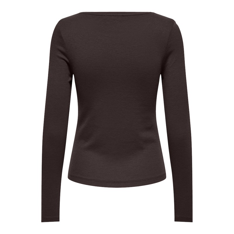 ONLY June langærmet t-shirt - Chocolate Torte