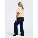 ONLY CARMAKOMA Malia 2/4 Broderet Top - Double Cream