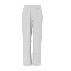 PIECES Chilli højtaljet straight sweatpants - Light Grey Melange
