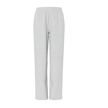 PIECES Chilli højtaljet straight sweatpants - Light Grey Melange