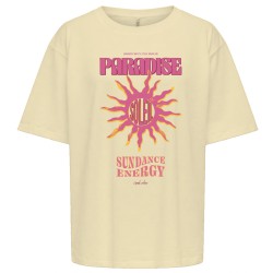 ONLY Bira kortærmet loose fit T-shirt - Anis Flower Sundance