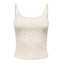 ONLY Eve singlet top - Cloud Dancer/ Yellow