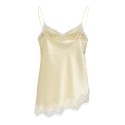JDY Fifi Asym. Lace Top - Double Cream