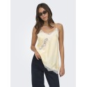 JDY Fifi Asym. Lace Top - Double Cream