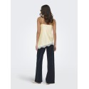 JDY Fifi Asym. Lace Top - Double Cream