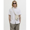 JACK & JONES Sommer Kortærmet hør skjorte - Hvid