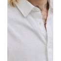 JACK & JONES Sommer Kortærmet hør skjorte - Hvid