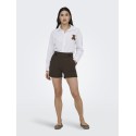 JDY Geggo Life shorts - Chocolate Brown