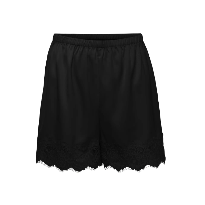 JDY Alana mellemhøj blonde shorts - Sort