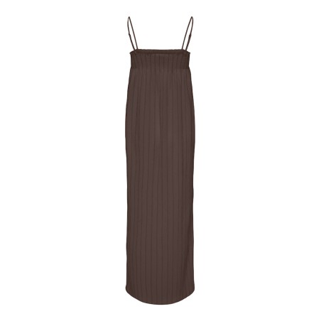 ONLY Mika lang stribet strop kjole - Chocolate Martini