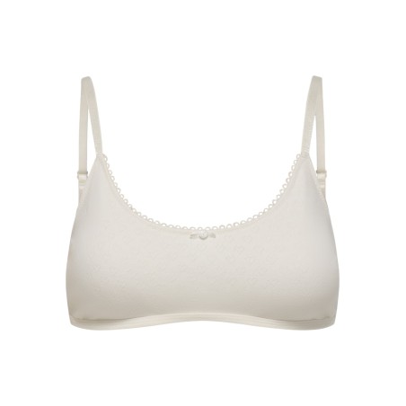 ONLY Carla pointelle scooped bralette - Cloud Dancer