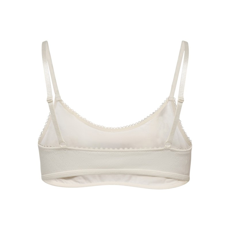 ONLY Carla pointelle scooped bralette - Cloud Dancer