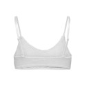 ONLY Carla pointelle scooped bralette - Light Grey Melange