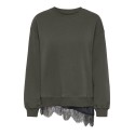 JDY Ella langærmet blonde sweatshirt - Black Olive