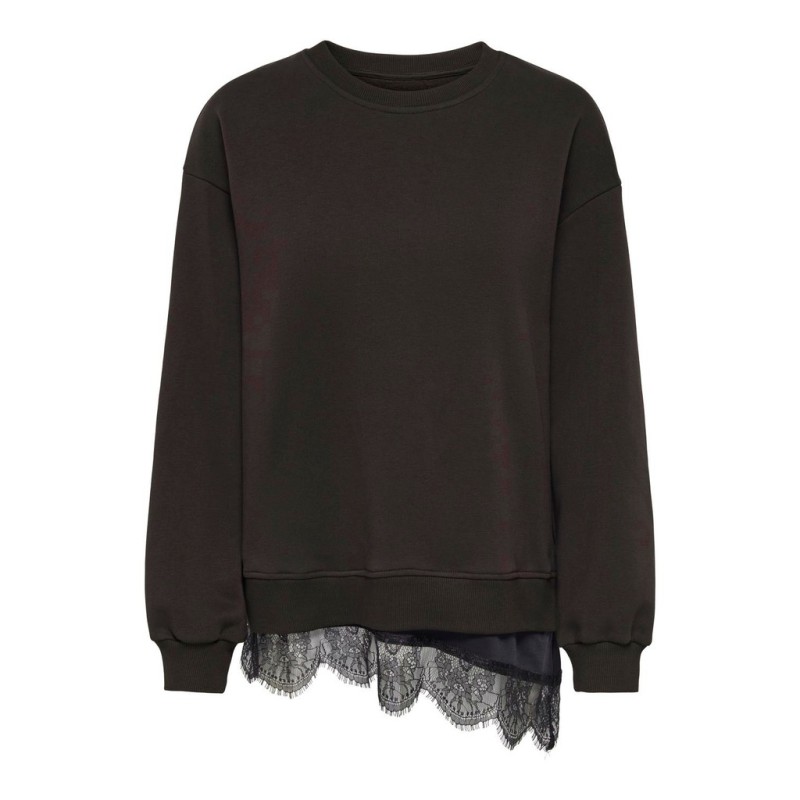 JDY Ella langærmet blonde sweatshirt - Chocolate Torte