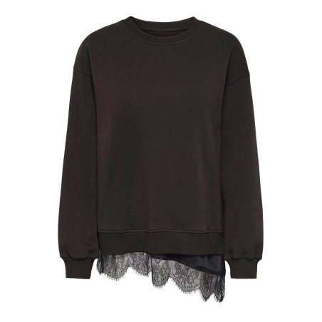 JDY Ella langærmet blonde sweatshirt - Chocolate Torte