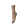 PIECES Ebby glimmer lang prikket strømper - Natural BIRCH DOTS