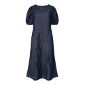 PIECES Pam 2/4 midi kjole - Dark Blue Denim