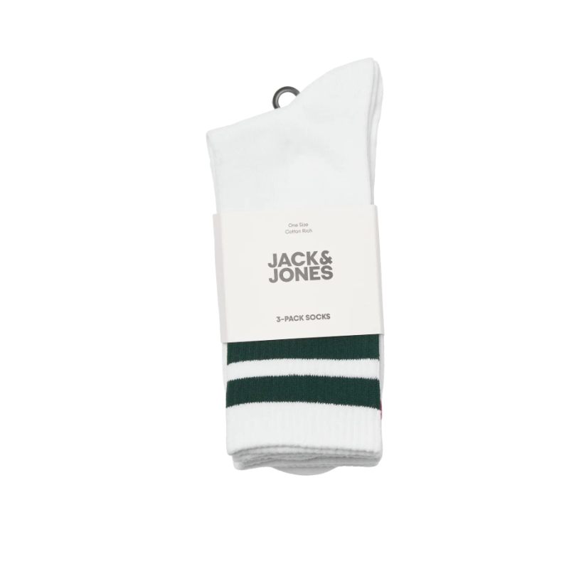 JACK & JONES Travis tennis 3-pak strømper - Hvid