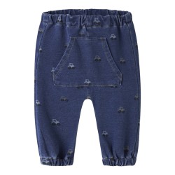 NAME IT Baby Ben barrel sweatjeans - Dark Blue Denim