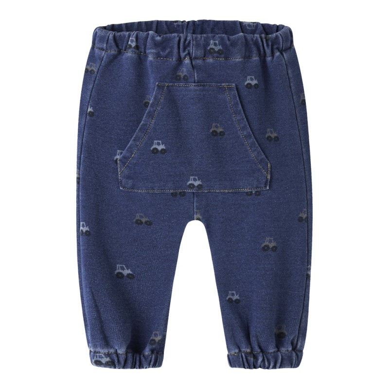 NAME IT Baby Ben barrel sweatjeans - Dark Blue Denim