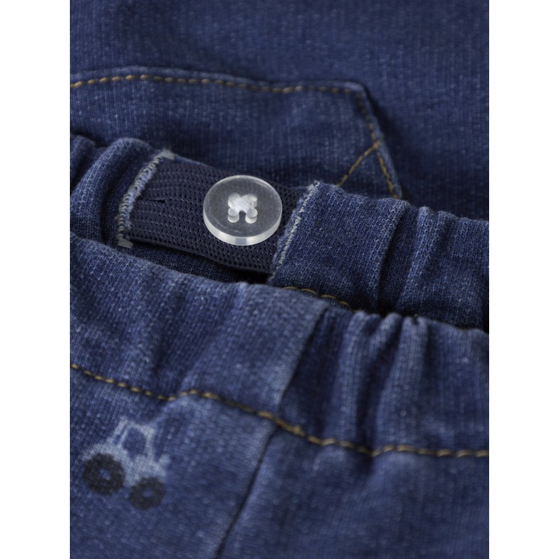 NAME IT Baby Ben barrel sweatjeans - Dark Blue Denim