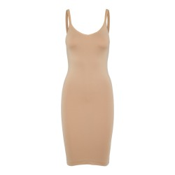 PIECES Ballroom lang singlet - Natur