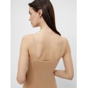 PIECES Ballroom lang singlet - Natur