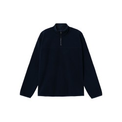LMTD Nooa langærmet half zip fleece overtrøje - Dark Sapphire