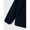LMTD Nooa langærmet half zip fleece overtrøje - Dark Sapphire